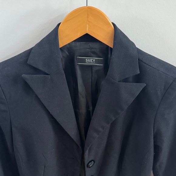 Suzy Shier Classic Black Blazer - Picture 2 of 6